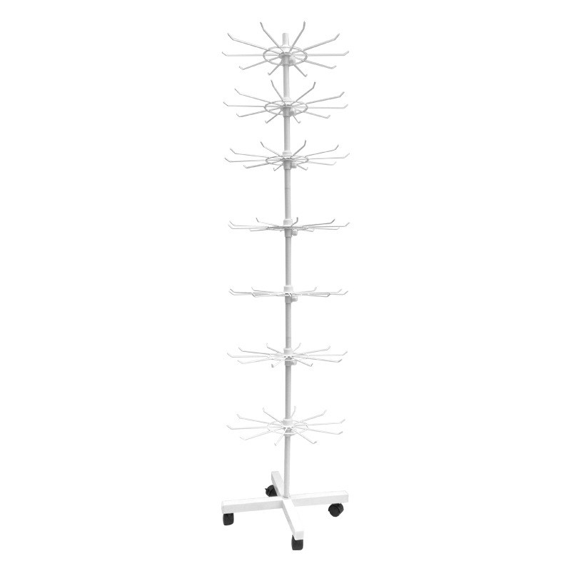 落地旋转架饰品展示架挂件旋转袜子围巾货架地摊货架