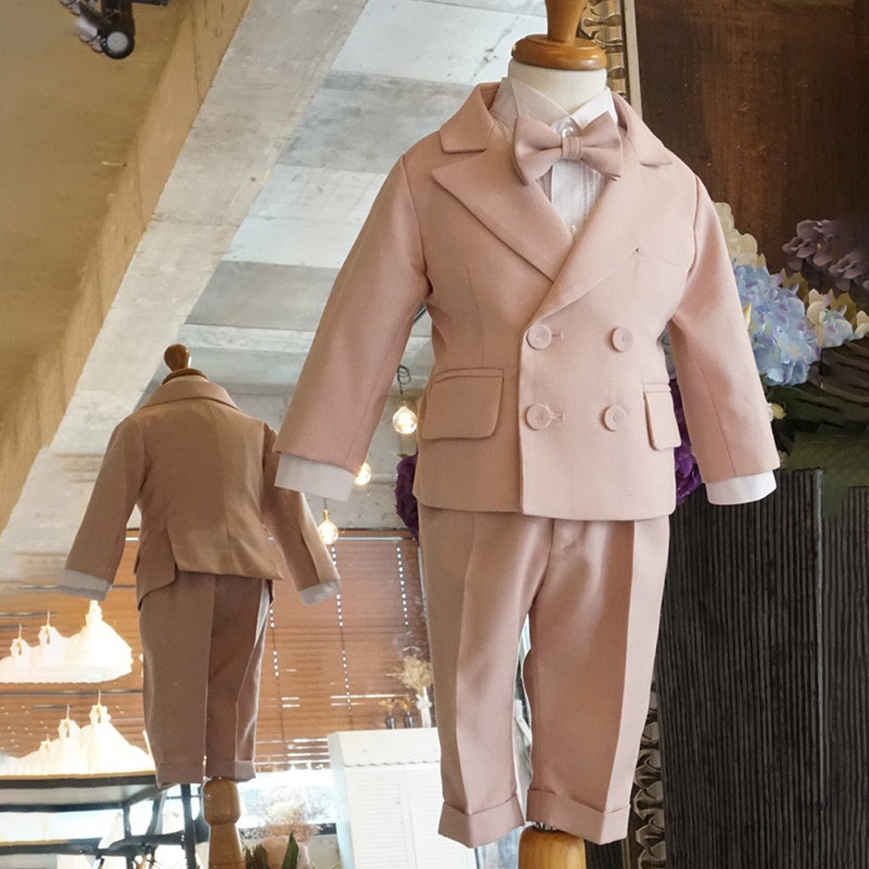 男童礼服燕尾马甲套装儿童西x装春秋帅气花童宝宝生日周岁小西服