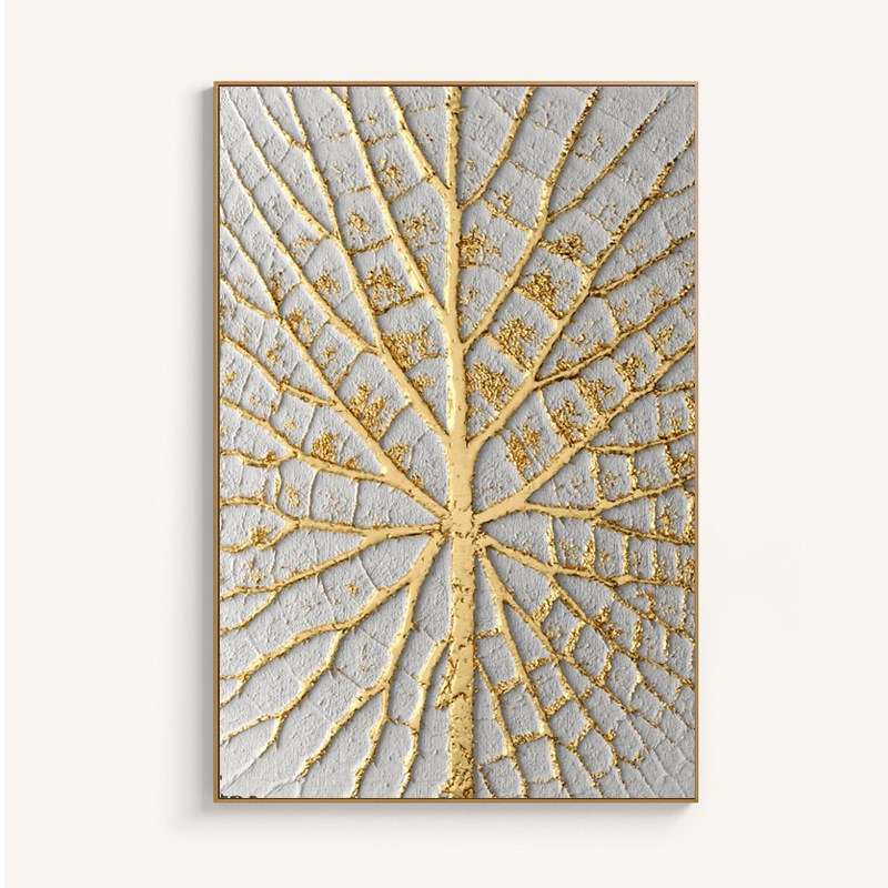 酒店装饰画抽象玄关挂画立体样板房金箔画客厅挂画沙发背景墙油画