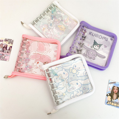 高颜值可爱f卡通玉桂狗A7咕卡本方形拉链外壳手帐本活页