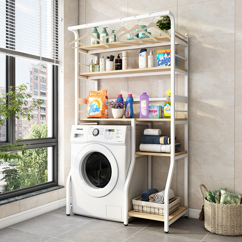 洗衣机上方置物架浴室厕所卫生间波轮滚筒落地马桶上方阳台收纳子