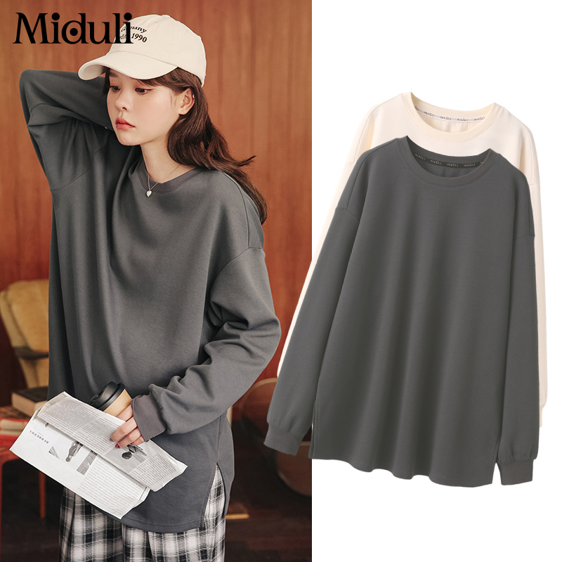 孕妇装春装上衣春秋长袖孕妇xt恤春季打底衫秋冬宽松大码卫衣外套