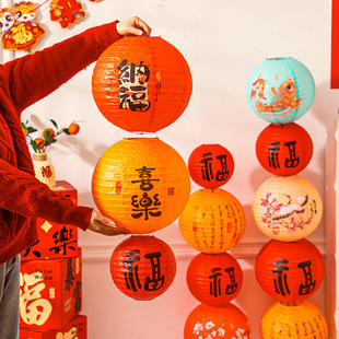 新年灯笼舞蹈拍照道具2026马年春节室内喜庆装饰年会现场氛围布置