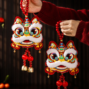 新年醒狮挂件2026马年春节家里客厅年味氛围布置过年贺年装饰挂饰
