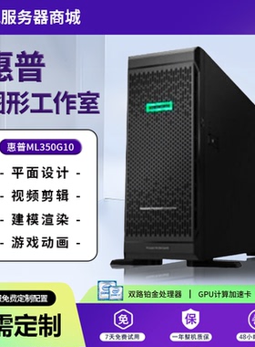 HP惠普ML350 Gen9/ML350 Gen10双路塔式服务器ML110 G10计算GPU卡