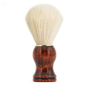 深棕色实木尼龙人造纤维胡刷剃须刷洁面刷起泡刷