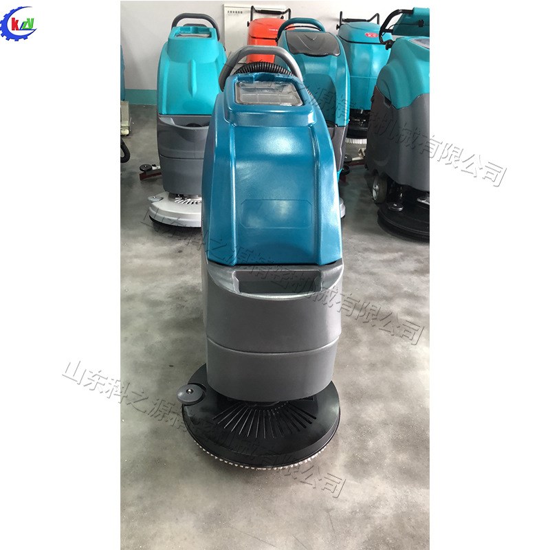 手推式工业地坪清扫机 油漆地面刷洗吸污一体机 半自动扫地机