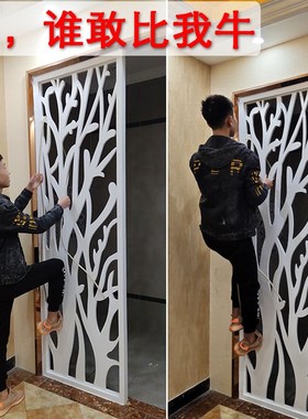 隔断屏风客厅雕花隔断装饰花格镂空新中式pLvc通花板简约现代吊顶