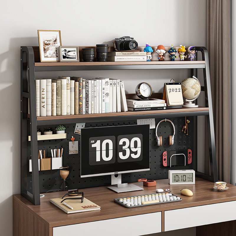 桌面置物架网红学生学习书桌收纳架子电脑办公桌上多层Y洞洞板书