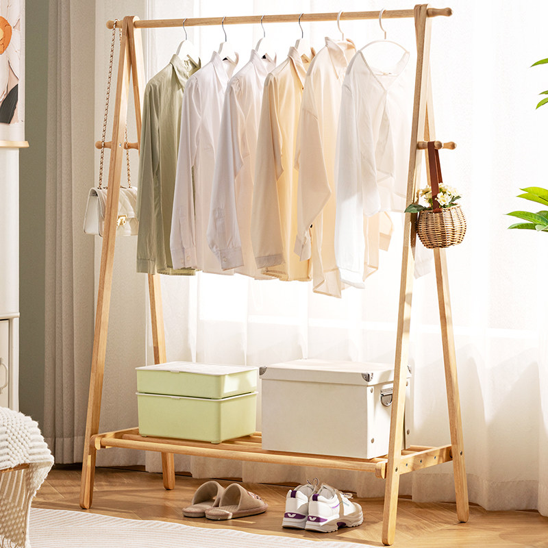 挂衣架落地式衣帽架床边晚上放脱下的衣服神器晾衣置物架卧室衣柜