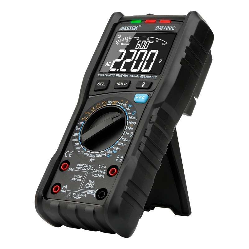 DM100C多功能高精度手自一体防烧型数字万用表家电维修电工专用表