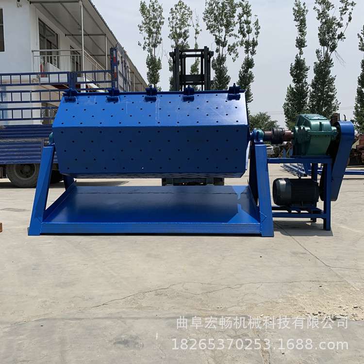 200升六角滚筒去油锈研磨机割花菱牛骨工艺品去毛刺小型抛光机