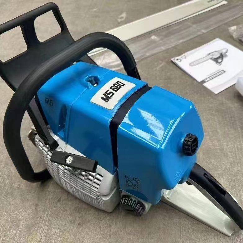MS660油锯汽油伐木锯大功率进口款外贸家用工业园林导板链条