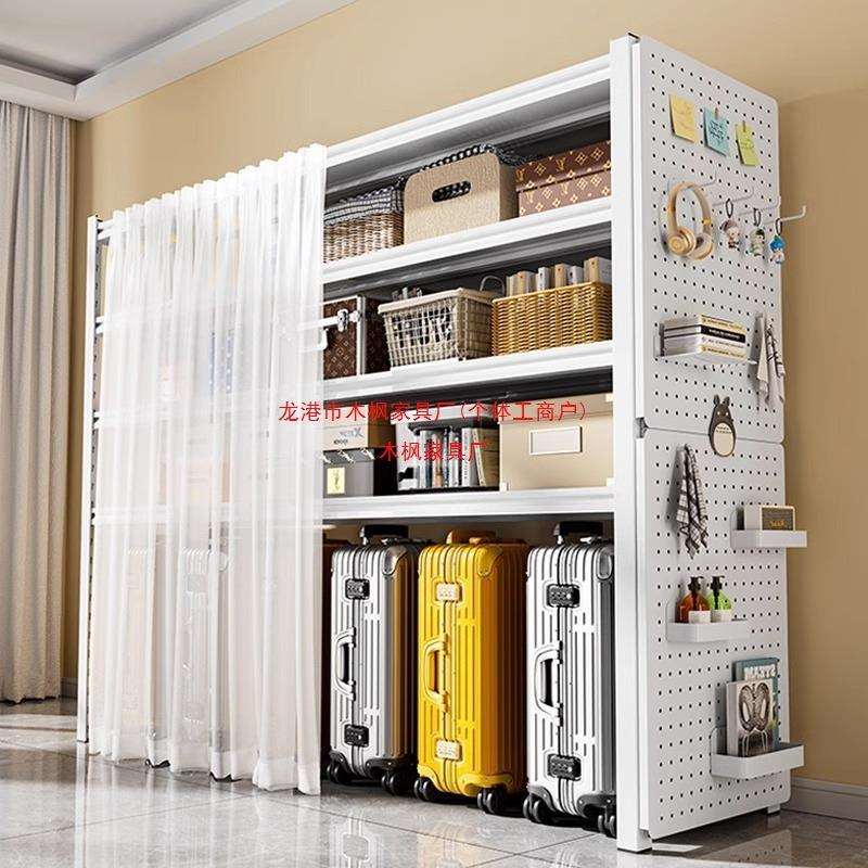 置物架多层收纳架货架家用储物架落地防尘下空式阳台储藏间铁架子