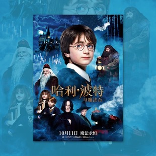 哈利波特与魔法石电影海报装饰画框周边背景墙贴房间定制宿舍卧室