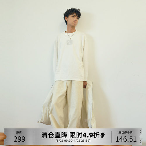 QUARTERINNIGHT烫钻长袖T恤