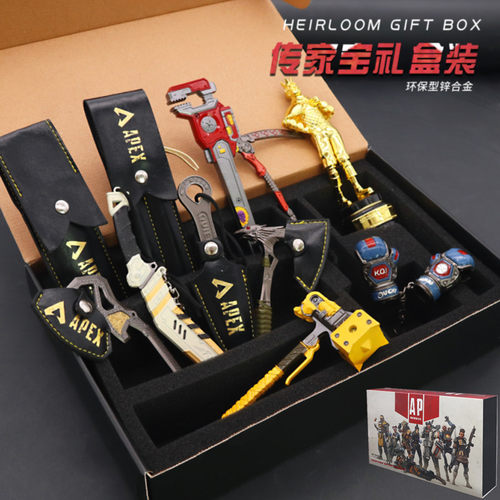 APEX英雄游戏周边礼盒渡鸦之咬恶灵动力小子传家宝金属武器模型