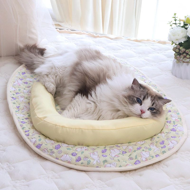 猫体工学趴趴垫U型枕四季通用夏天宠物睡垫猫垫子狗窝垫防泼水