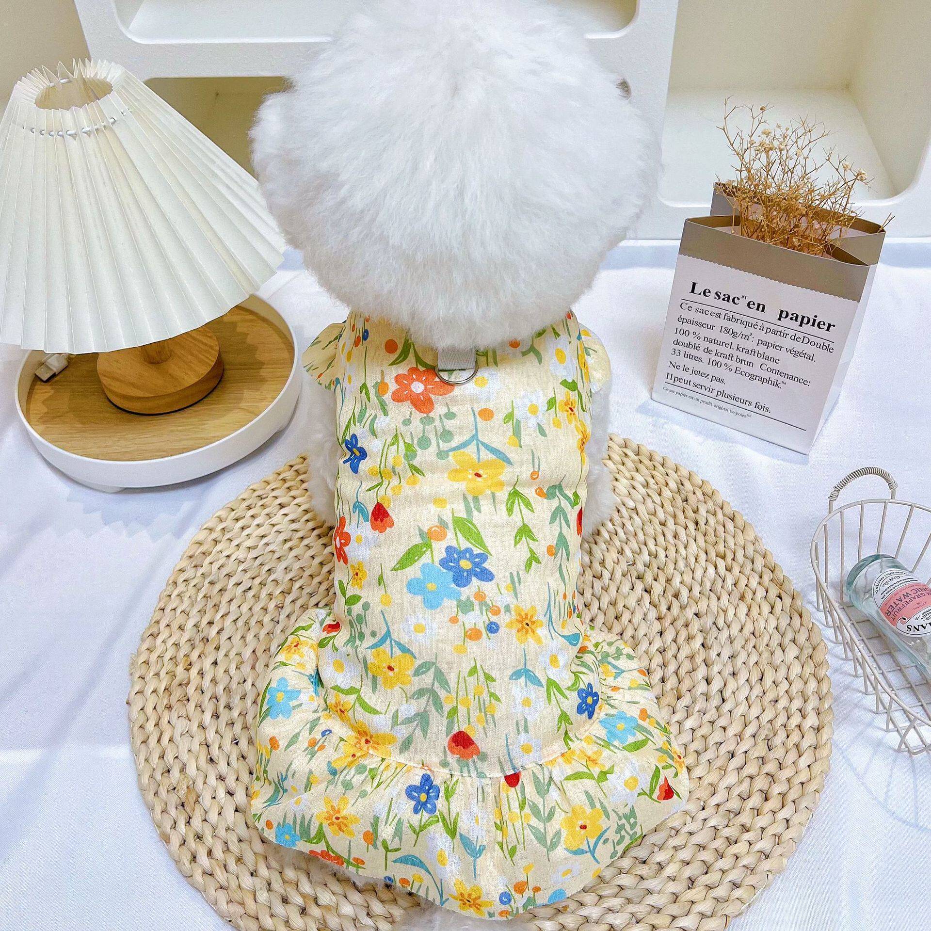 柯基柴犬比熊狗狗衣服2025春夏天薄款公主裙子背心马甲防掉毛防晒