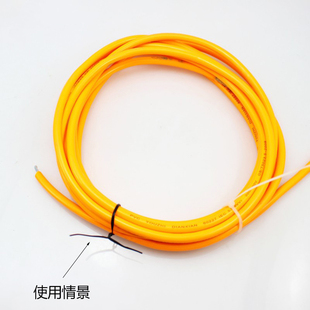 电镀锌铁芯扎丝10cm 电线绑扎带包塑捆扎绳 黑白绑带扎线1000根