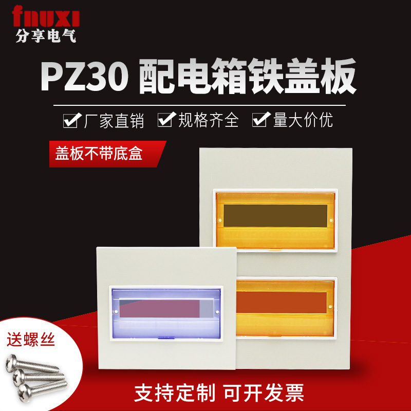 PZ30配电箱盖板12/15/18y/20回路空开面板强电布线终端箱大型盖子