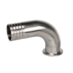 304不锈钢宝塔快装弯头90度卫生级快接卡盘异径弯管X软管接头定做