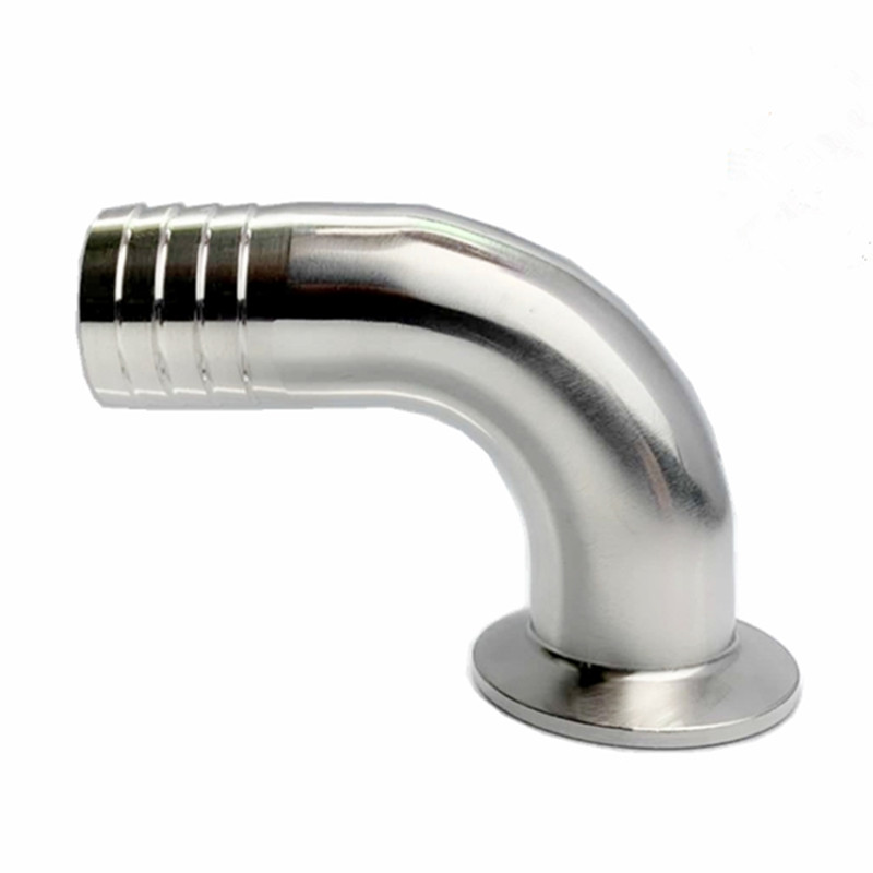 304不锈钢90j度KF真空宝塔弯头皮管宝塔接头卡箍软管水嘴快装弯头