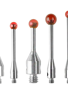 M2三次元探针三坐标测针红宝石测头不锈钢/钨钢测杆螺纹雷顿力德