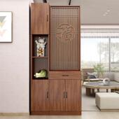 屏风隔断客厅玄关柜实木间厅柜新中式 入户进门置物架屏风鞋 柜一体