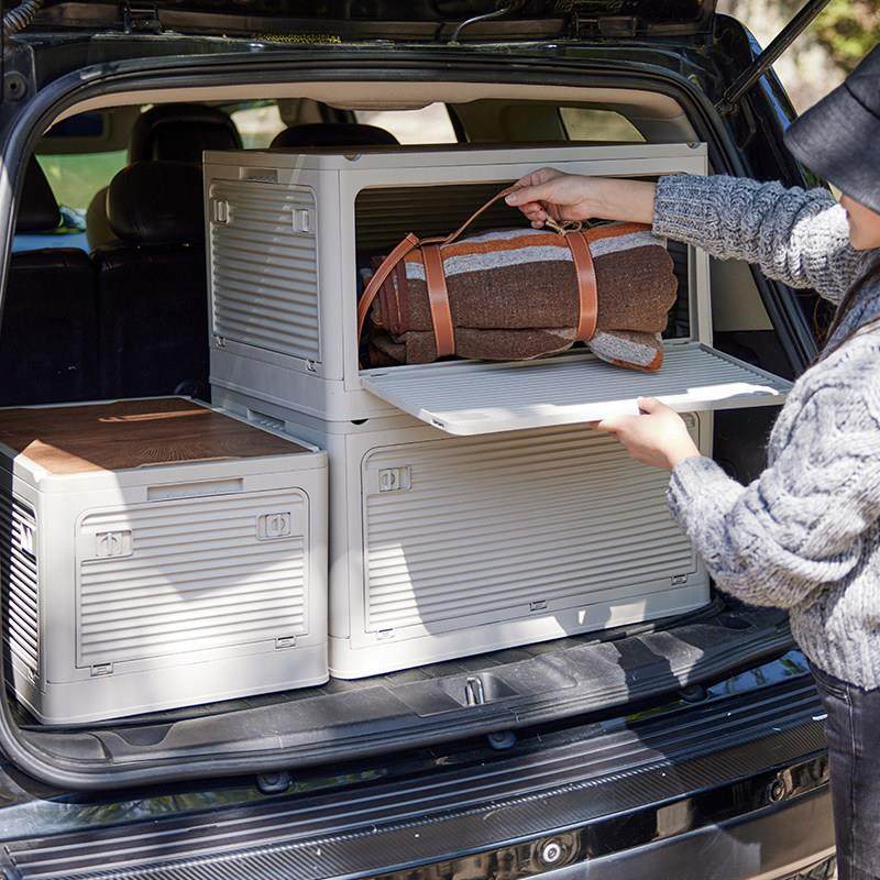 天鼠户外露营收纳箱折叠箱野营整理箱车载后备箱置物箱木盖储物箱,收纳整理,收纳箱,淘宝优惠券,粉丝福利购,淘宝优惠卷