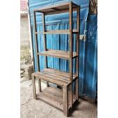 户外阳台大容量实木花架子室内高间距黄金葛花盆置物架庭院防腐M0