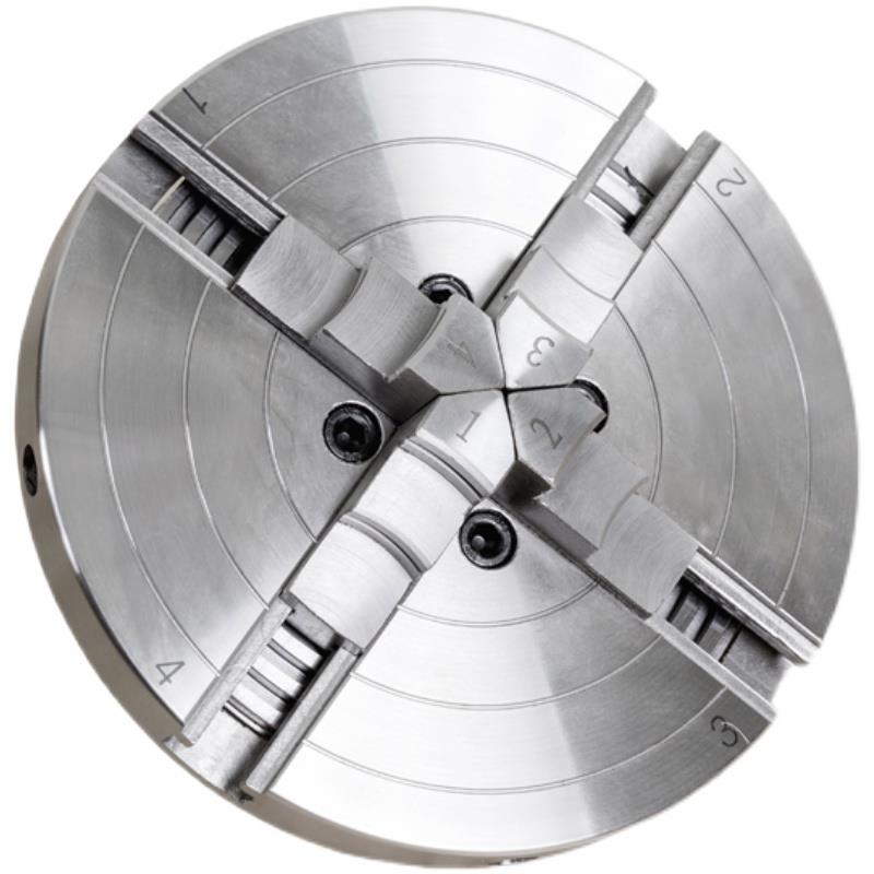 6寸B型自定心联动卡盘M25(1寸8牙)M33X3.5木工车床四爪卡盘