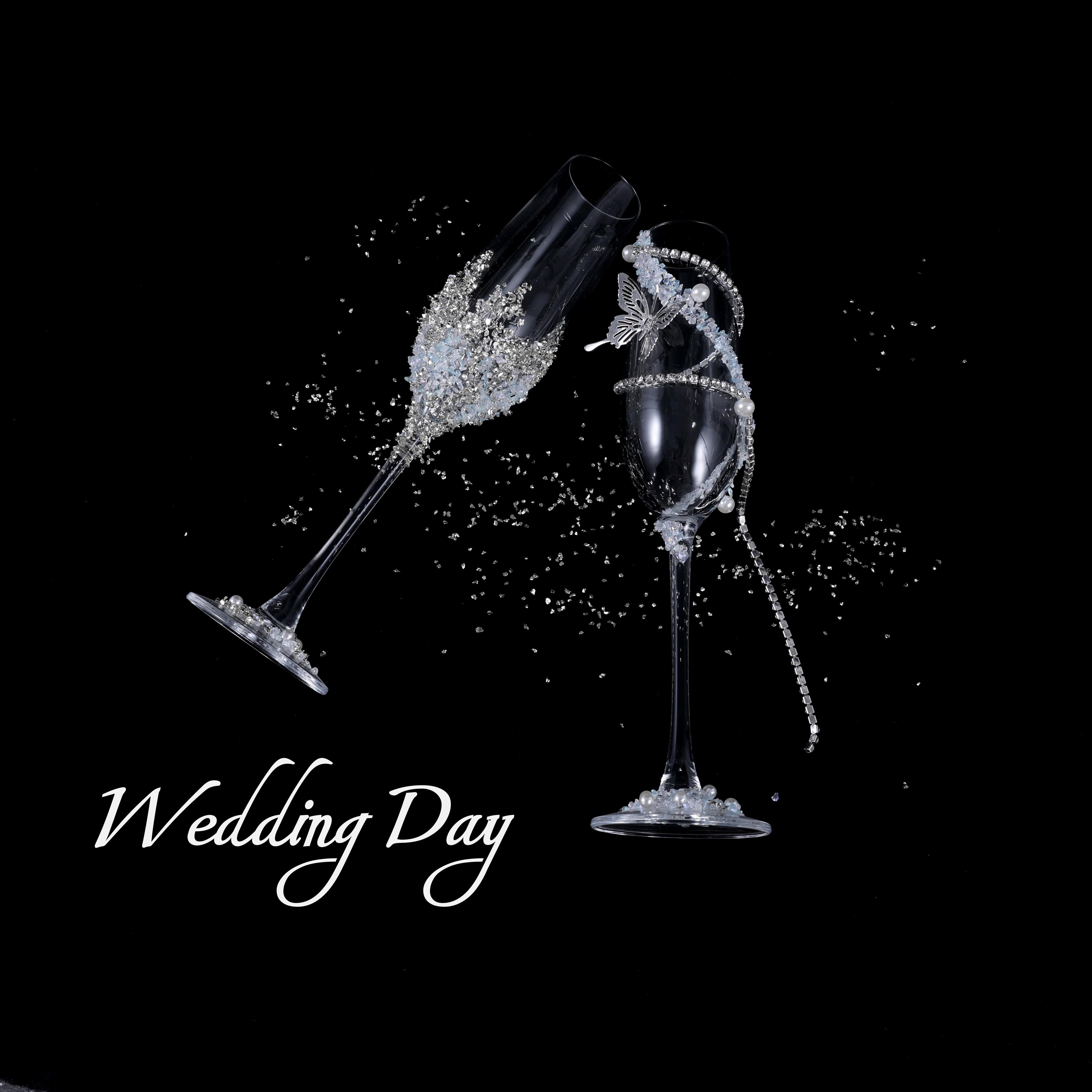 新人结婚敬酒杯diy一对高脚杯材料包粉色满钻手工礼物结婚礼物