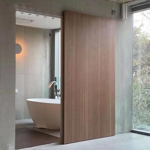 谷仓门定制移门免漆卧室木门烤漆隐形门隐藏门幽灵门卧室门吊轨门