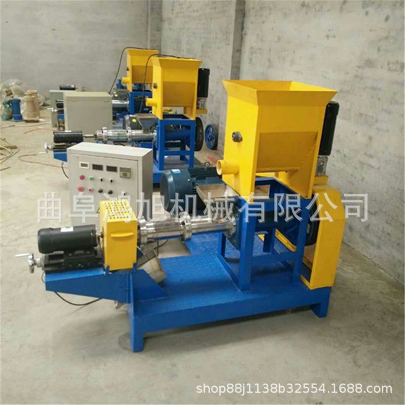 小龙虾饲料生产设备 水产鱼饲料养殖场饲料膨化机 简单易学糖棍机