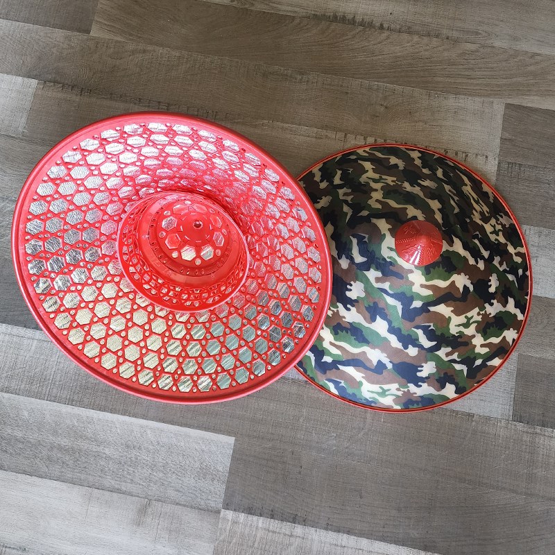 斗笠帽子大檐防雨遮阳帽道具装饰遮雨帽塑料帽子农民草帽钓鱼帽