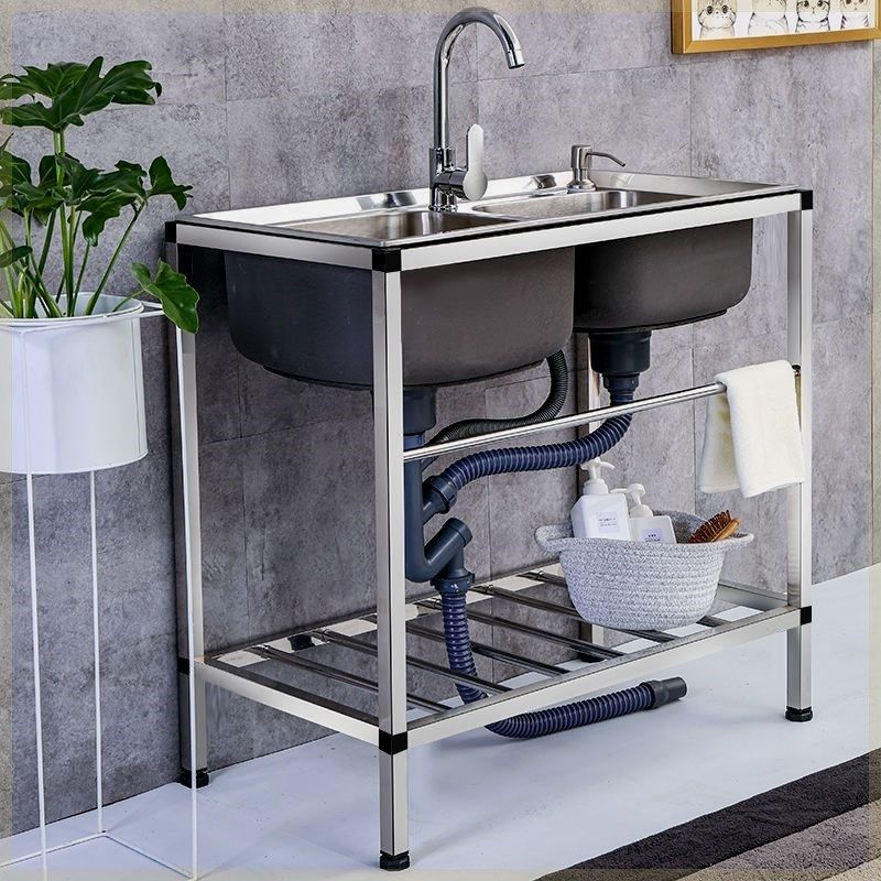 厨房不锈钢水槽支架盆洗手盆带架单槽双槽定做洗碗盆洗菜盆带支架,农用物资,可移动滴灌袋,淘宝优惠券,粉丝福利购,淘宝优惠卷