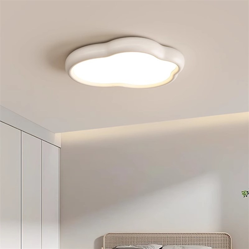 云朵灯奶油风卧室灯吸顶灯现代简约全光谱主卧灯2023新款儿童房灯