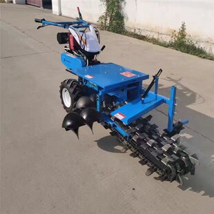 厂家 深沟管道电缆开沟神器 果园柴油手扶链条葡萄挖沟机