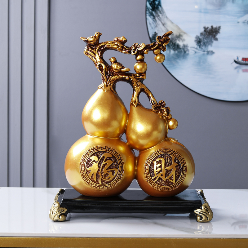 葫芦摆件新中式招财纳福客厅电视柜酒柜玄关装饰品搬新家乔迁礼品
