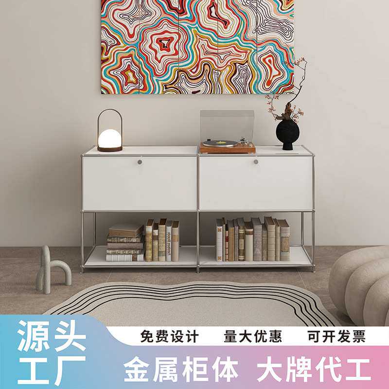 USM柜陈列饰品展示架定制不锈钢拼装组装柜家用商用餐边柜