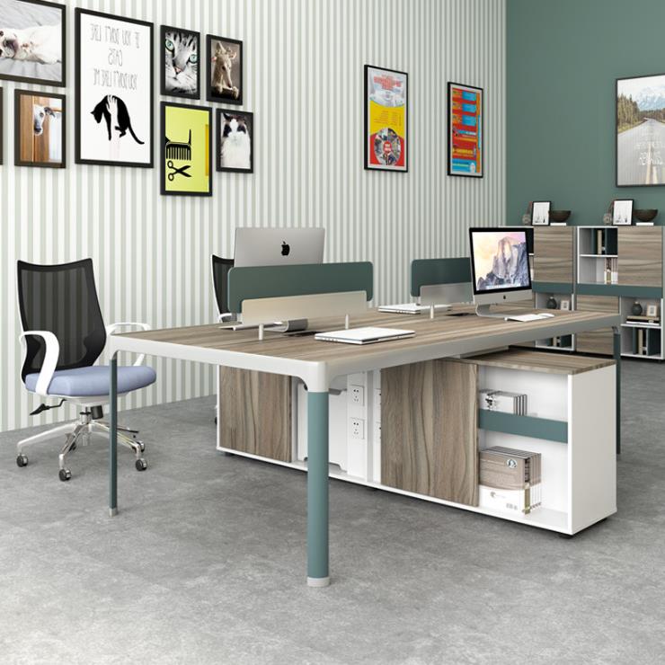 职员办公桌椅组合简约现代办公家具财务桌电脑桌铝合金屏风卡位