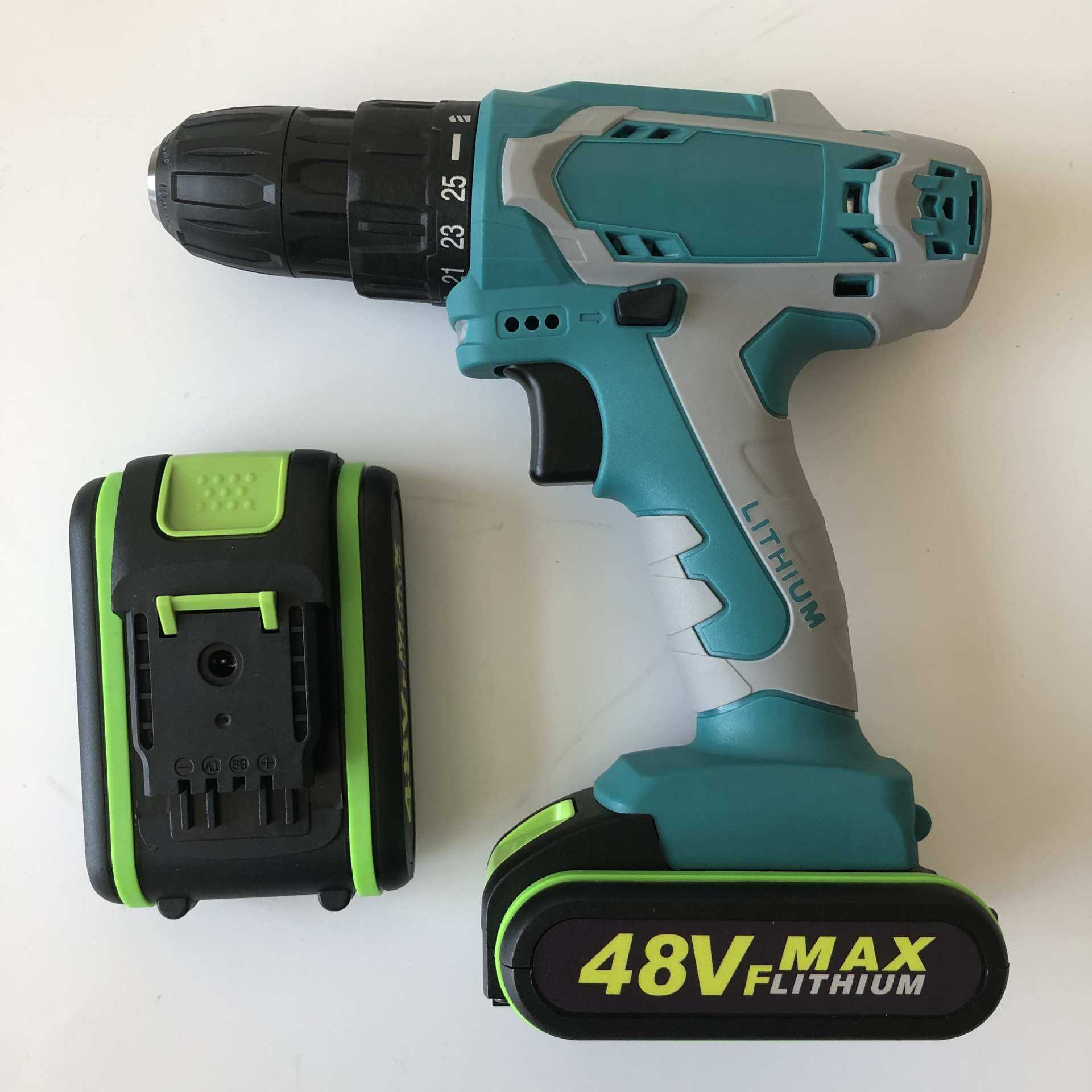 兵刃多功能充电式手电钻电动螺丝刀批家用大功率扭力锂电钻起子机