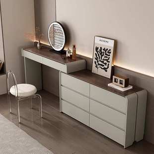 7号公寓实木梳妆台收纳斗柜一体主卧室2024新款轻奢高级感化妆桌