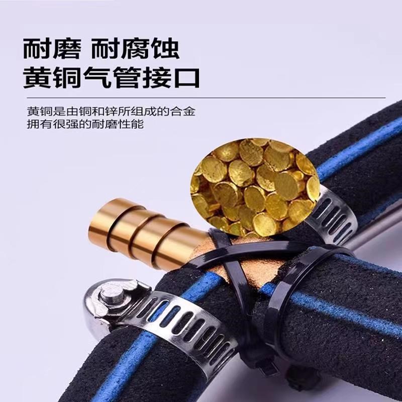 鱼池曝氧圈纳米气条不锈钢氧气盘A暴氧爆氧管水产海鲜养殖鱼缸增