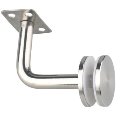 HOT精品不锈钢304实心砂光玻璃夹托固I定立柱扶手支架楼梯配件爪