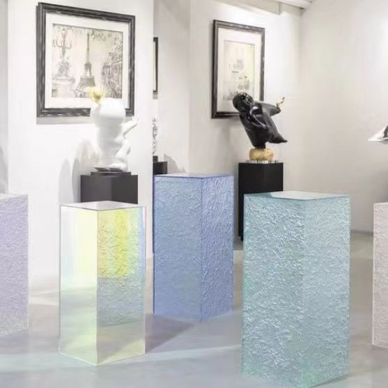 亚克力定制透明彩色m盒子防尘罩装饰展柜手办展示盒广告灯箱uv打