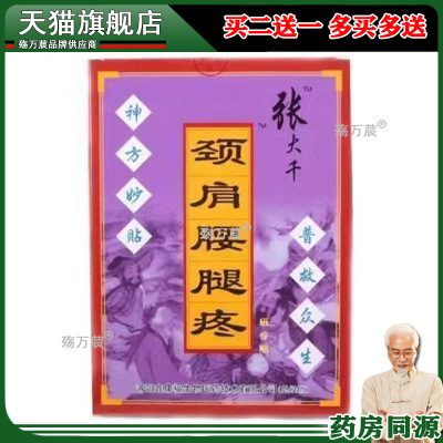 买2送1】张大千颈肩腰腿正骨肌骨伤痛九毒神草外用止痛医用冷敷贴