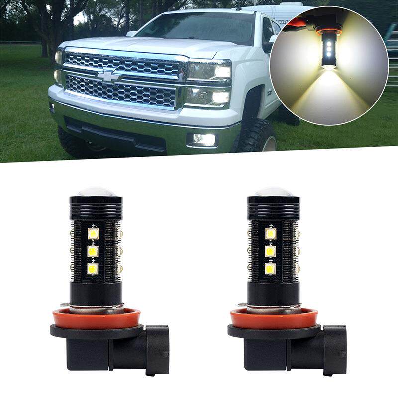 汽车led雾灯 H8 H11 9005 9006大功率LED雾灯 带透镜前照灯