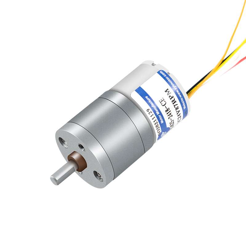 JGA25-2418微型直流无刷减速马达低速调速小电机12v24v高速